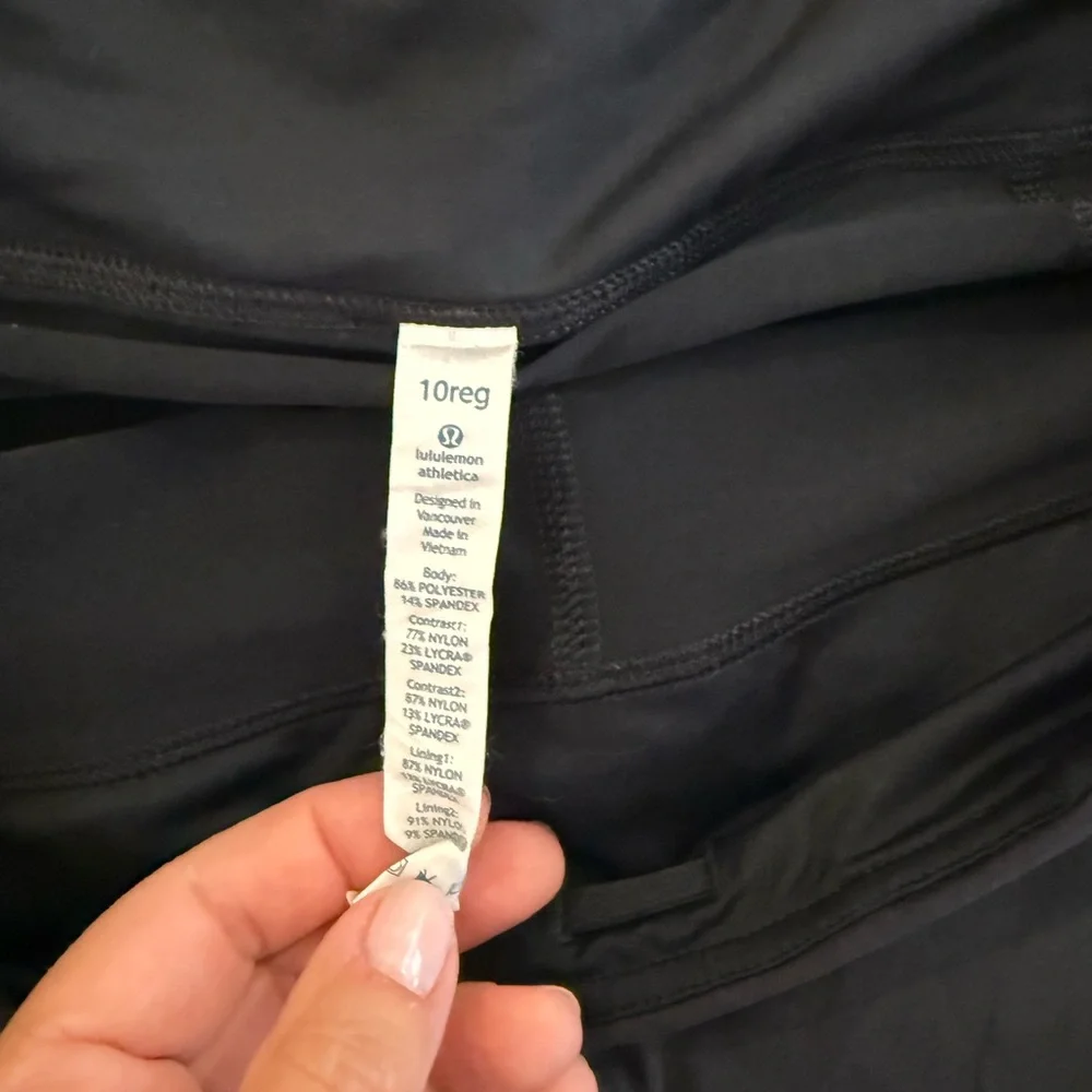 Lululemon Black Athletic Skort Medium Lululemon 10 - Picture 3 of 3